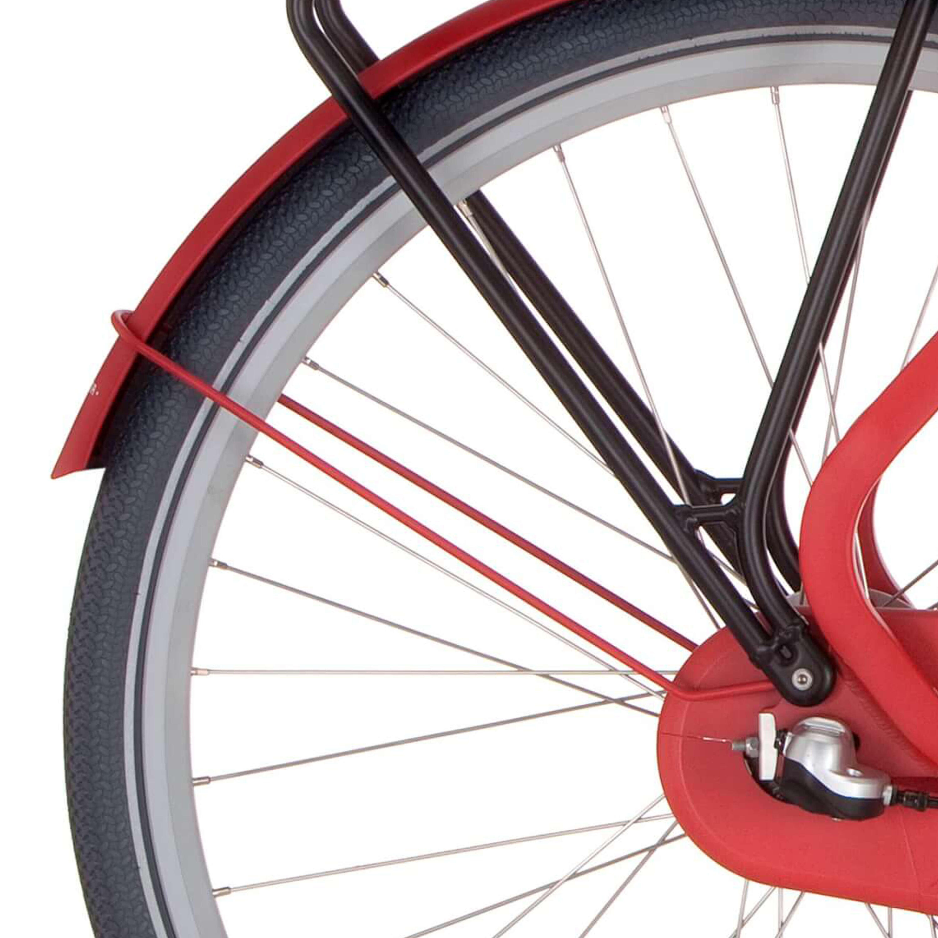 CORTINA Cortina Achter Spatbordstang 28" in True Red Matt