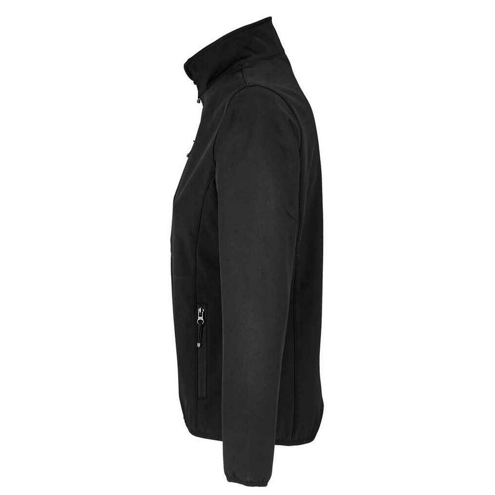 "Falcon" Softshelljacke recyceltes Material für Damen Schwarz 2/3