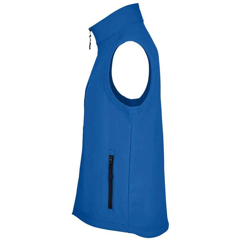 Unisex Race Softshell Gilet voor volwassenen (Koningsblauw) 3/4