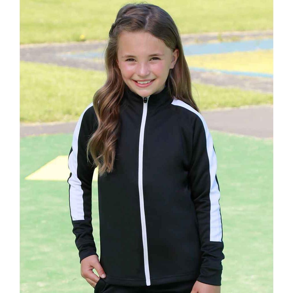 Padded Jacket Steppjacke, Trainingsjacke für Kinder Schwarz/Weiß 3/4