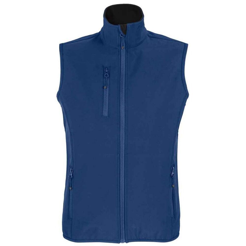 SOL'S Womens/Ladies Falcon Softshell Recycled Body Warmer (Abyss Blue)