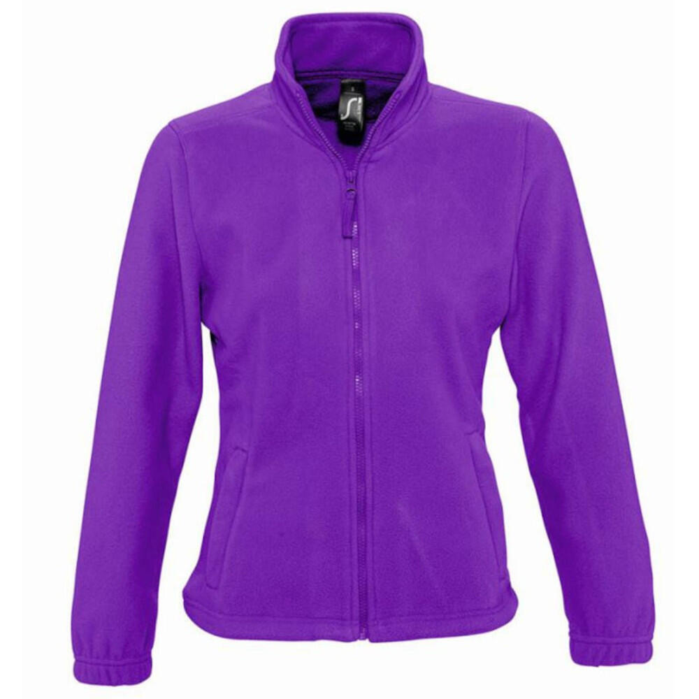 SOL'S Womens/Ladies North Full Zip Fleece Jacket (Dark Purple)
