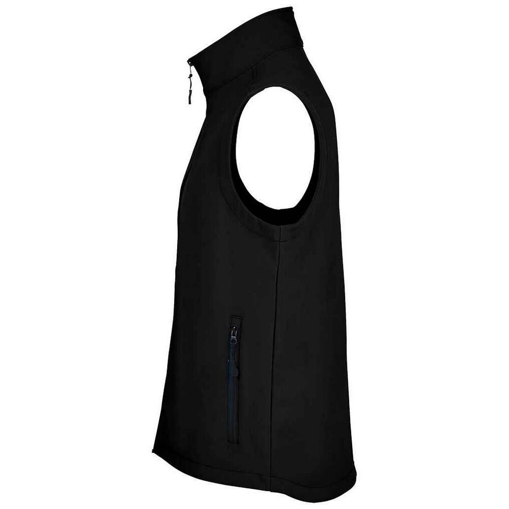 Mens Race Softshell Body Warmer (Black) 2/3