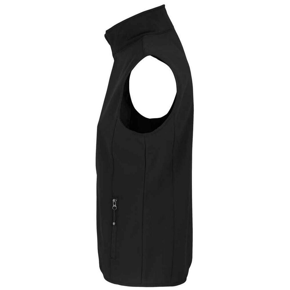 Womens/Ladies Falcon Softshell Body Warmer (Black) 2/3