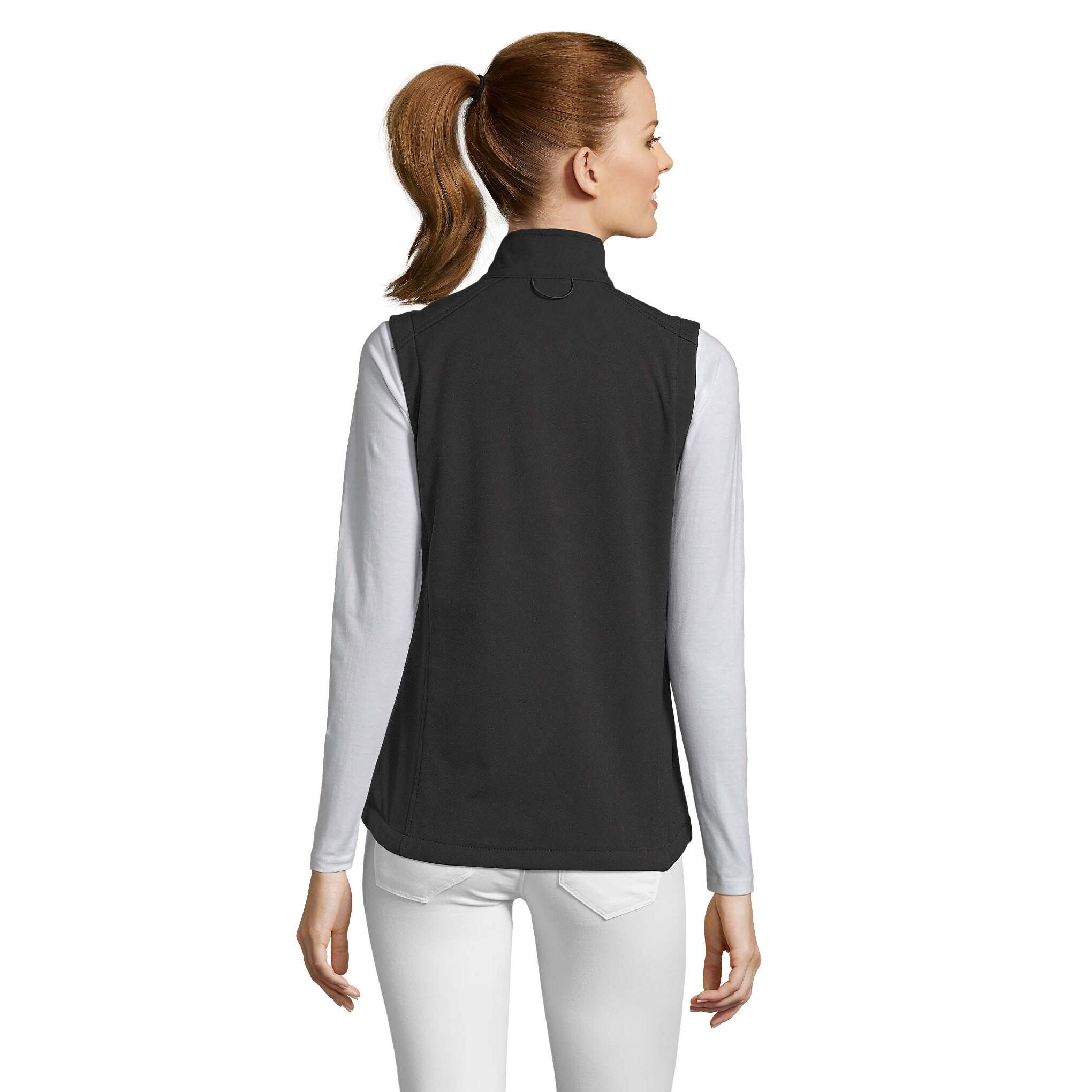 Womens/Ladies Rallye Soft Shell Bodywarmer Jacket (Black) 2/5
