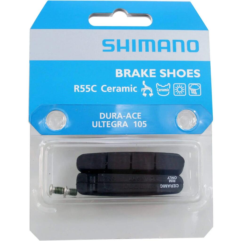 r55c brake pads and fixing bolts for ceramic rims Shimano (x2)