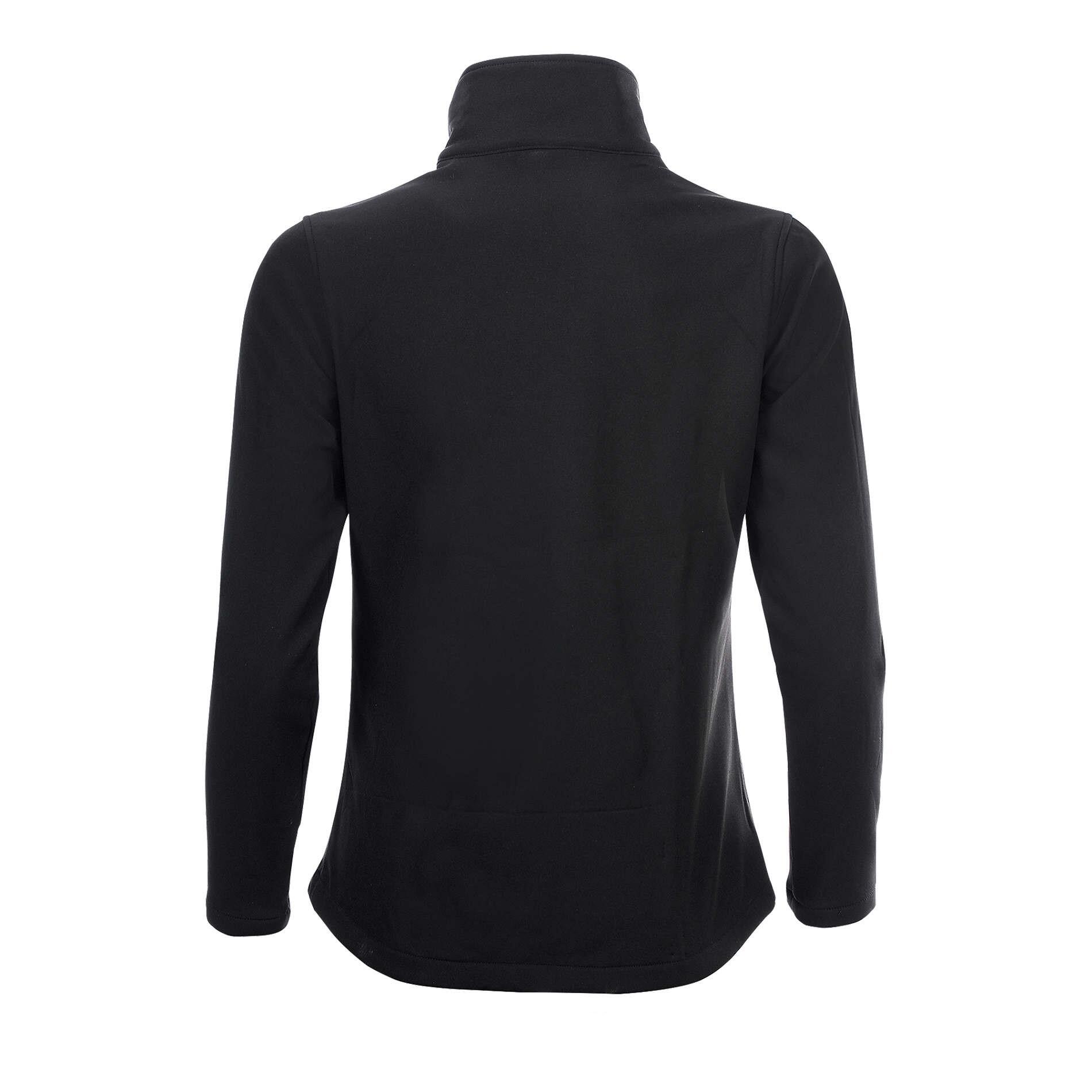 Race Giacca Idrorepellente In Tessuto Softshell Donna SOLS Nero 2/4
