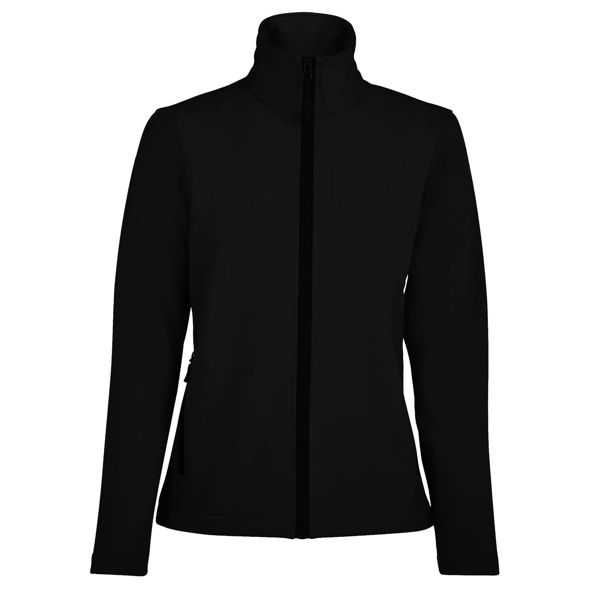 SOL'S Womens/Ladies Race Full Zip Water Repellent Softshell Jacket (Black)