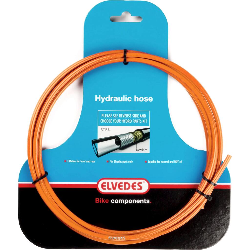 Elvedes Hydro Hose 3 MTR PTFE Orange - Perfect for Brake Systems