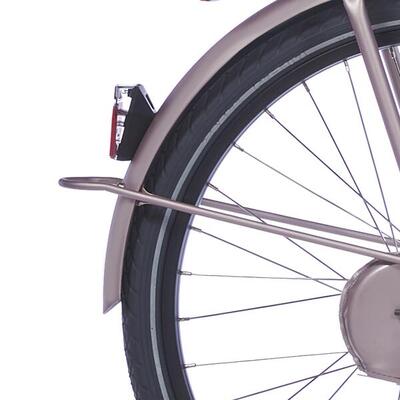Cortina achterspatbord voor 24 inch fietsen in brilliant silver matt