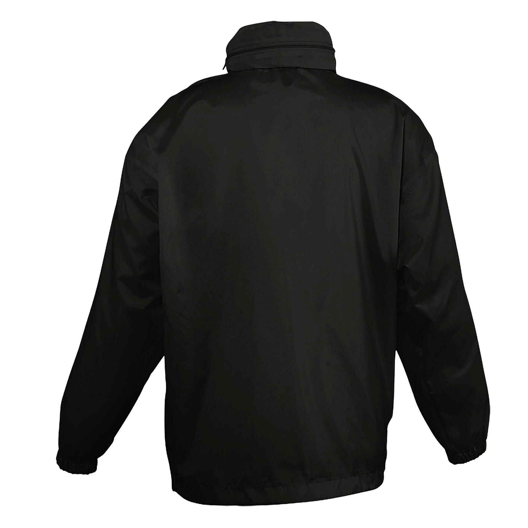 Kids Unisex Surf Windbreaker Jacket (Water Resistant And Windproof) (Black) 2/4