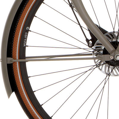 Cortina spatbordstang 28 e-u4 quarz grey matt