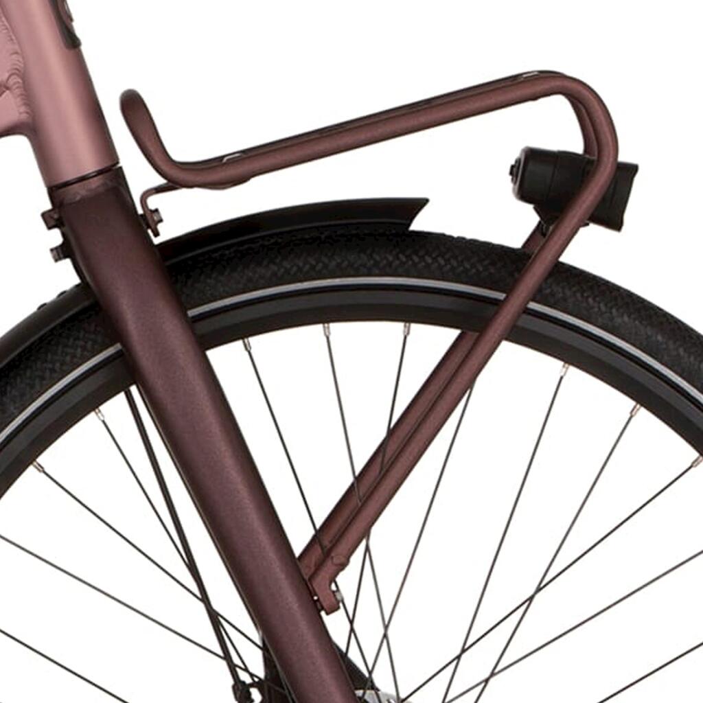 Cortina Front Carrier in Black-Red for E-Bikes