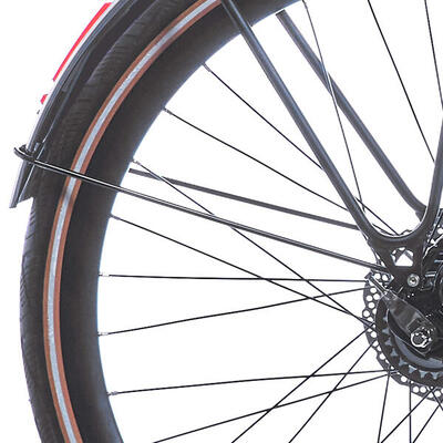 Cortina achter spatbord stang 28 mozzo zwart bruin