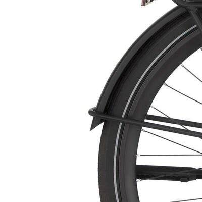 Cortina achterspatbord e-silento jet black matt - duurzaam en stijlvol