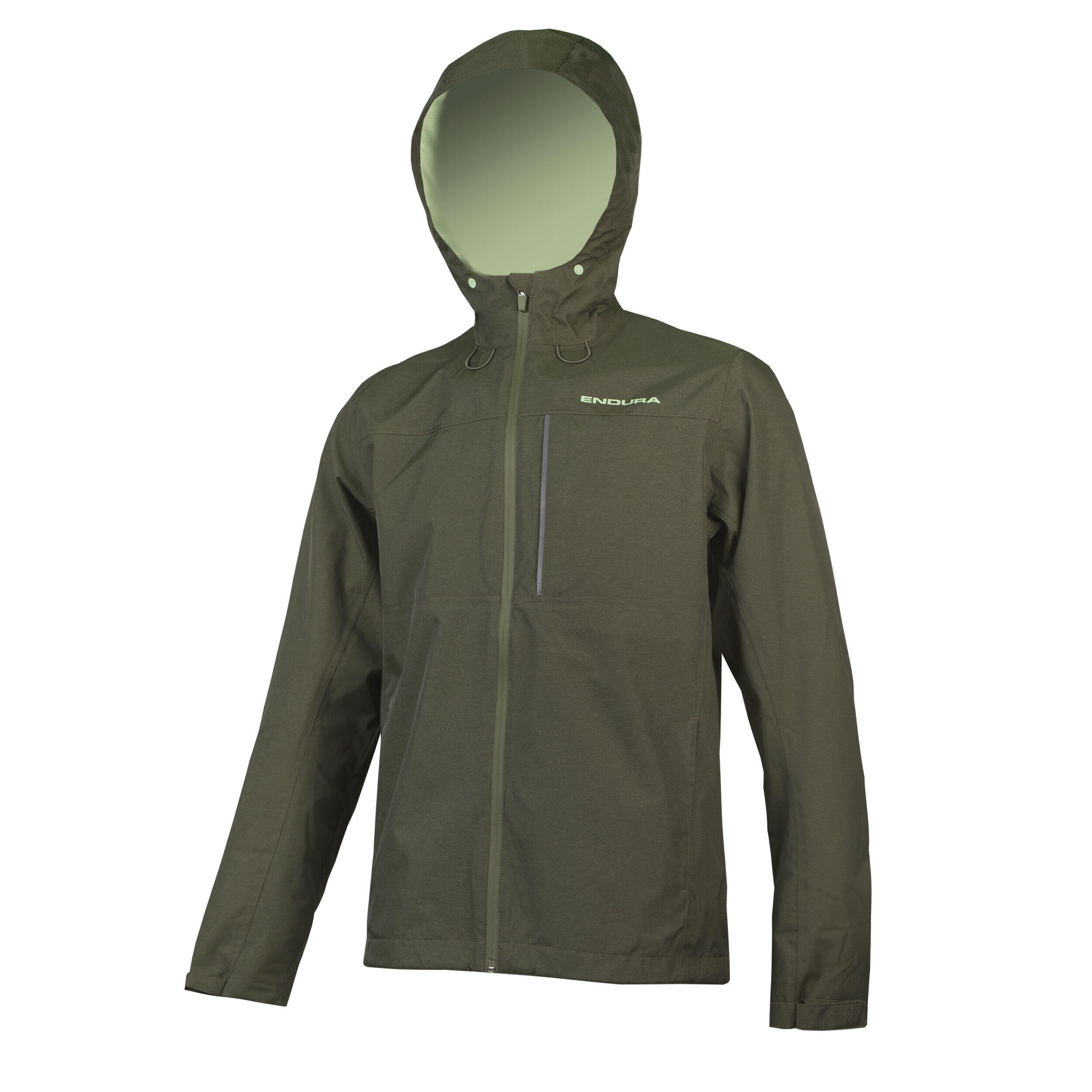 ENDURA Herren Hardshell-Kapuzenjacke Mit Sturmlasche Hinter Dem Frontreißverschluss