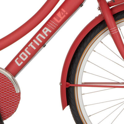 Cortina spatbord 24 inch u4 in true red matt
