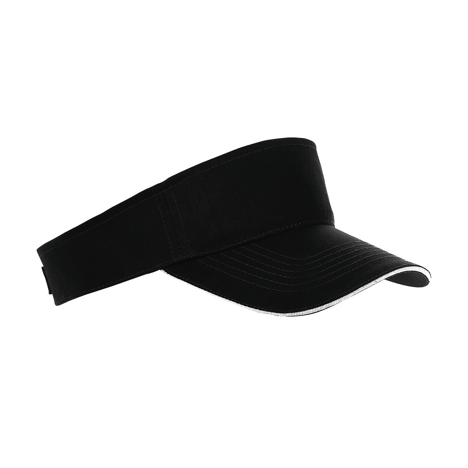 SOL'S Unisex Ace Sun Visor (Black/White)