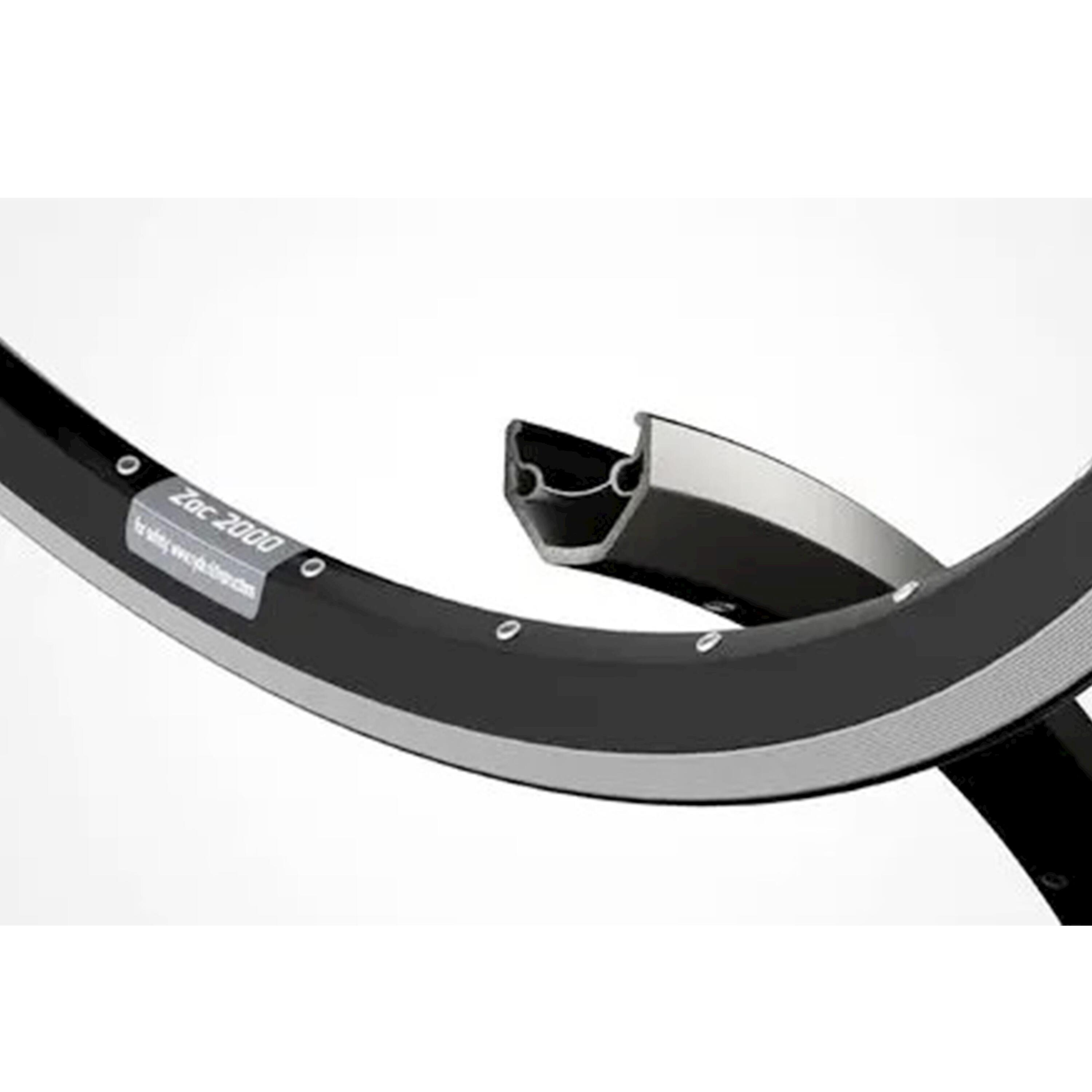 RIGIDA Rigida ZAC2000 26 inch Velg - Aluminium, 36 Spaakgaten, Zwart