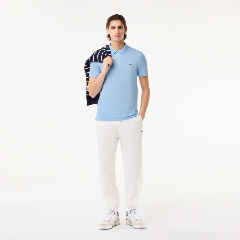 Lacoste Model L1212 Short Sleeved Ribbed Collar S Culoare Albastru
