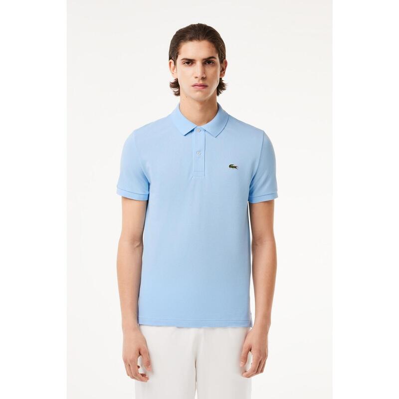 Lacoste Model L1212 Short Sleeved Ribbed Collar S Culoare Albastru