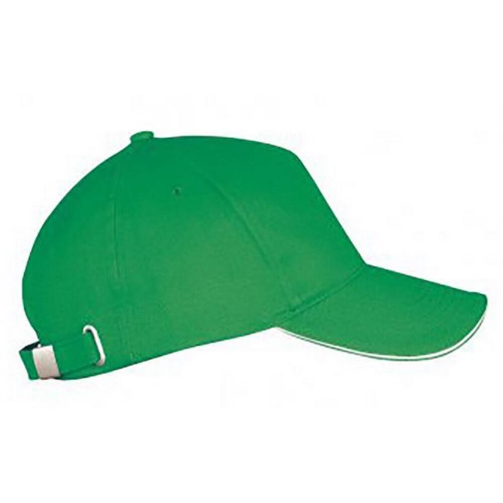 SOL'S Unisex Long Beach Cap (Kelly Green/White)