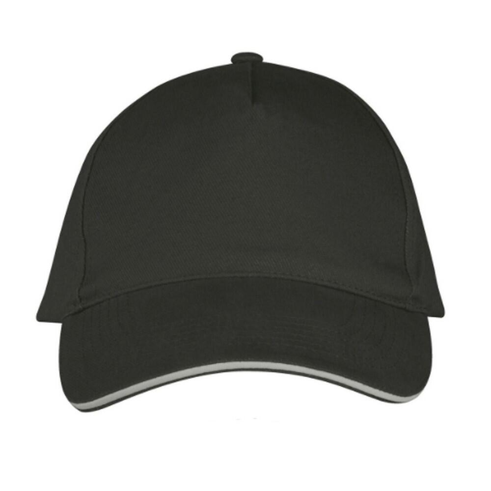 Unisex Long Beach Cap (Dark Grey/Light Grey) 2/4