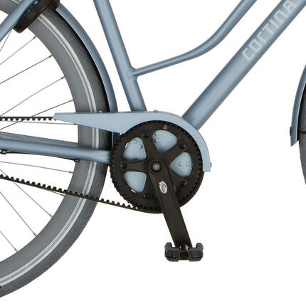 Cortina Écran de Chaîne Métal Bleu Mat pour Vélos de 28 Pouces