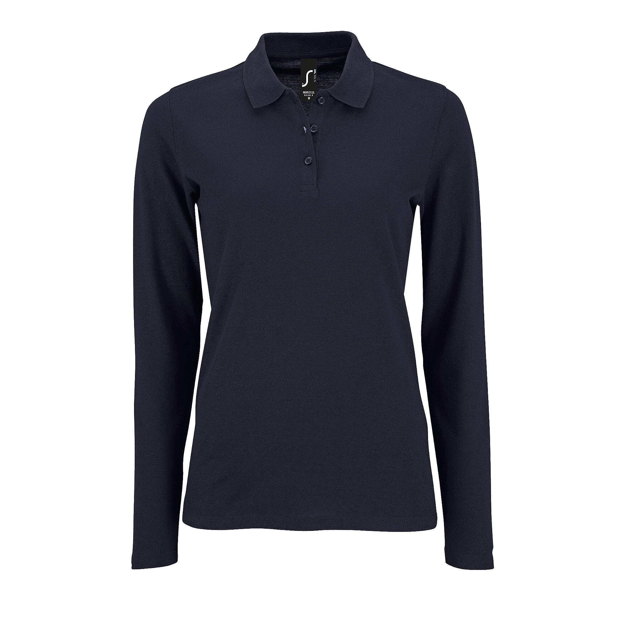 SOL'S Womens/Ladies Perfect Long Sleeve Pique Polo Shirt (French Navy)