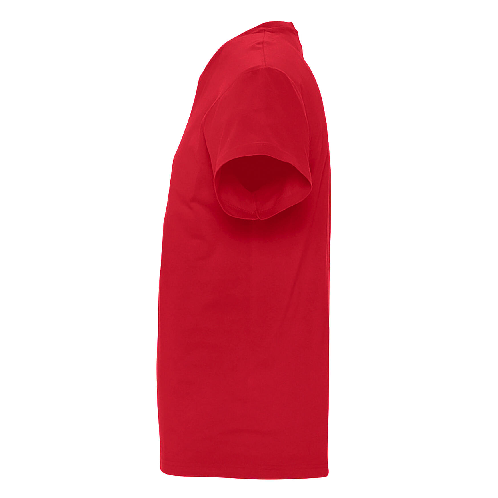 Mens Victory V Neck Short Sleeve TShirt (Red) 3/4