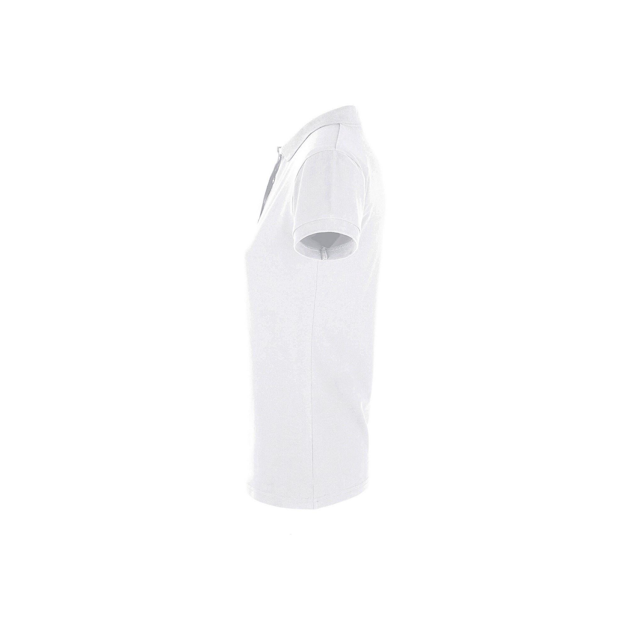 PoloShirt Perfect Kurzarm Damen Weiß 3/5