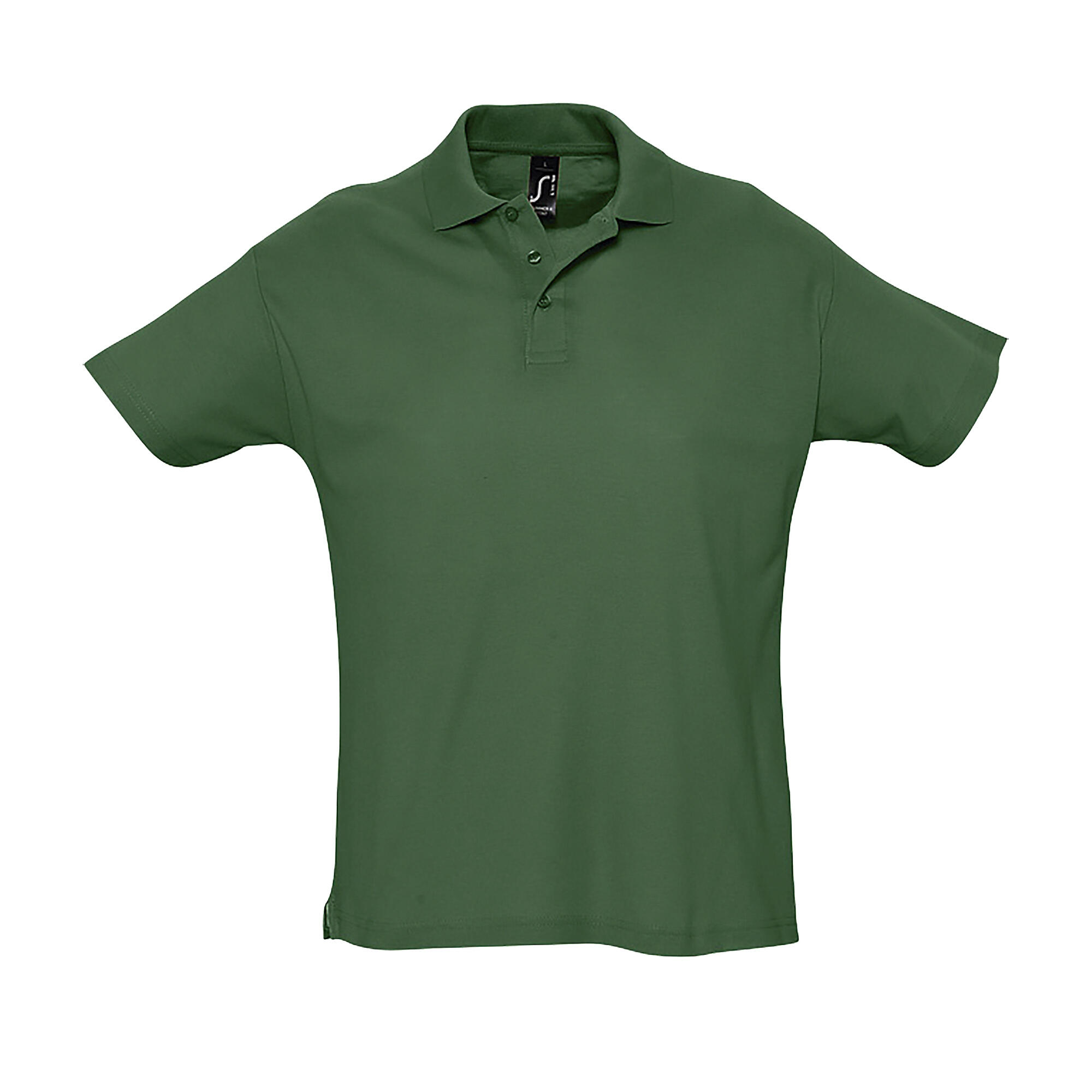 SOL'S Mens Summer II Pique Short Sleeve Polo Shirt (Forest Green)