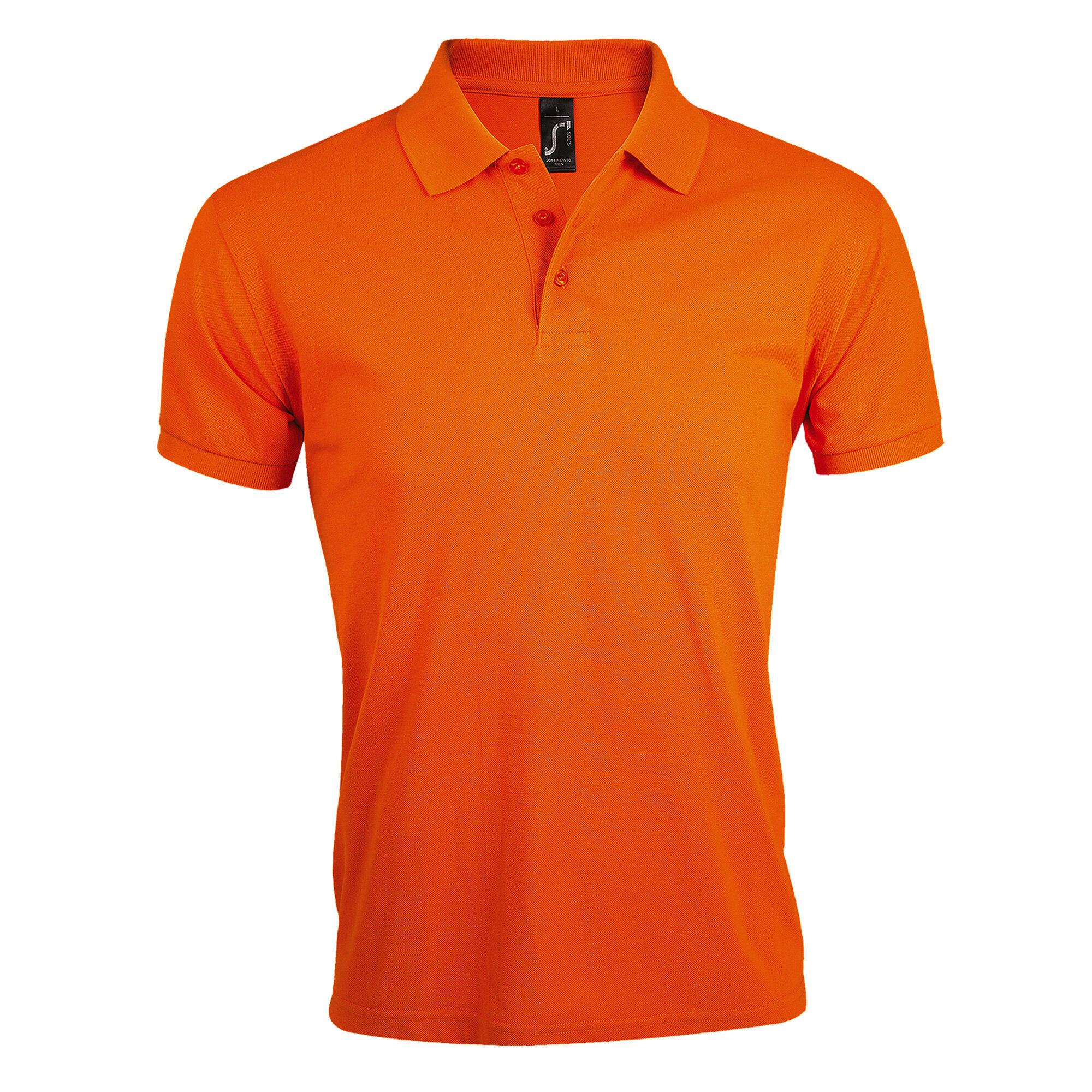 SOL'S Mens Prime Pique Plain Short Sleeve Polo Shirt (Orange)