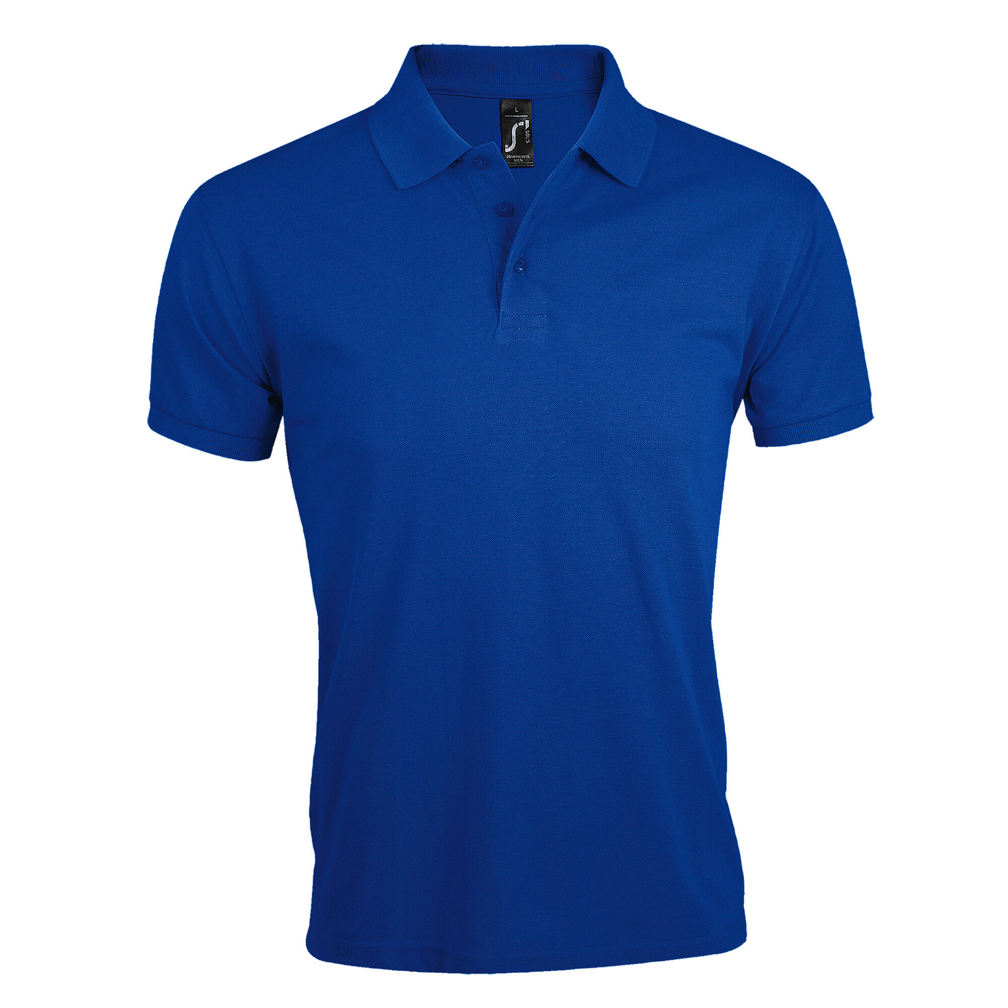 SOL'S Mens Prime Pique Plain Short Sleeve Polo Shirt (Royal Blue)