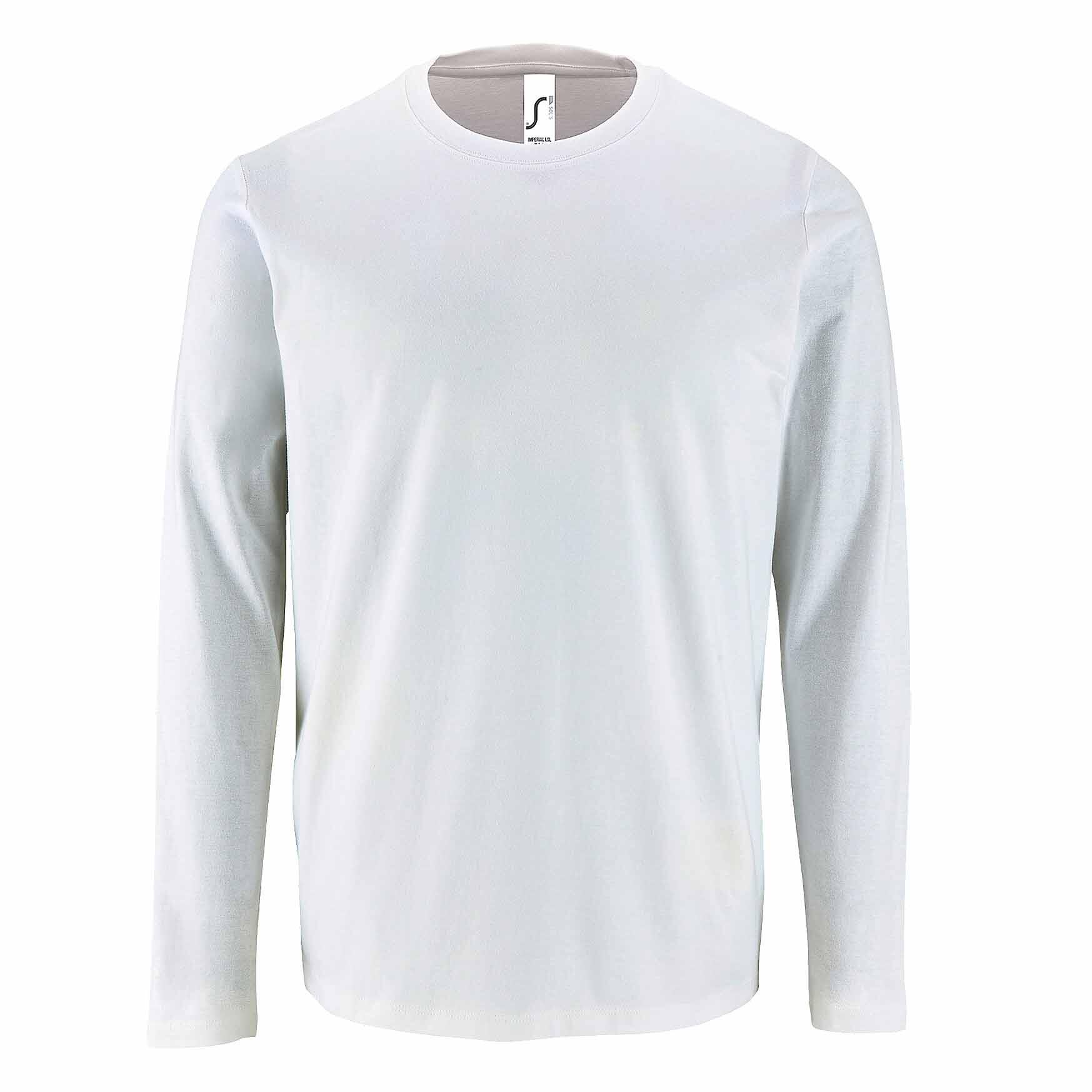 SOL'S Mens Imperial Long Sleeve TShirt (White)