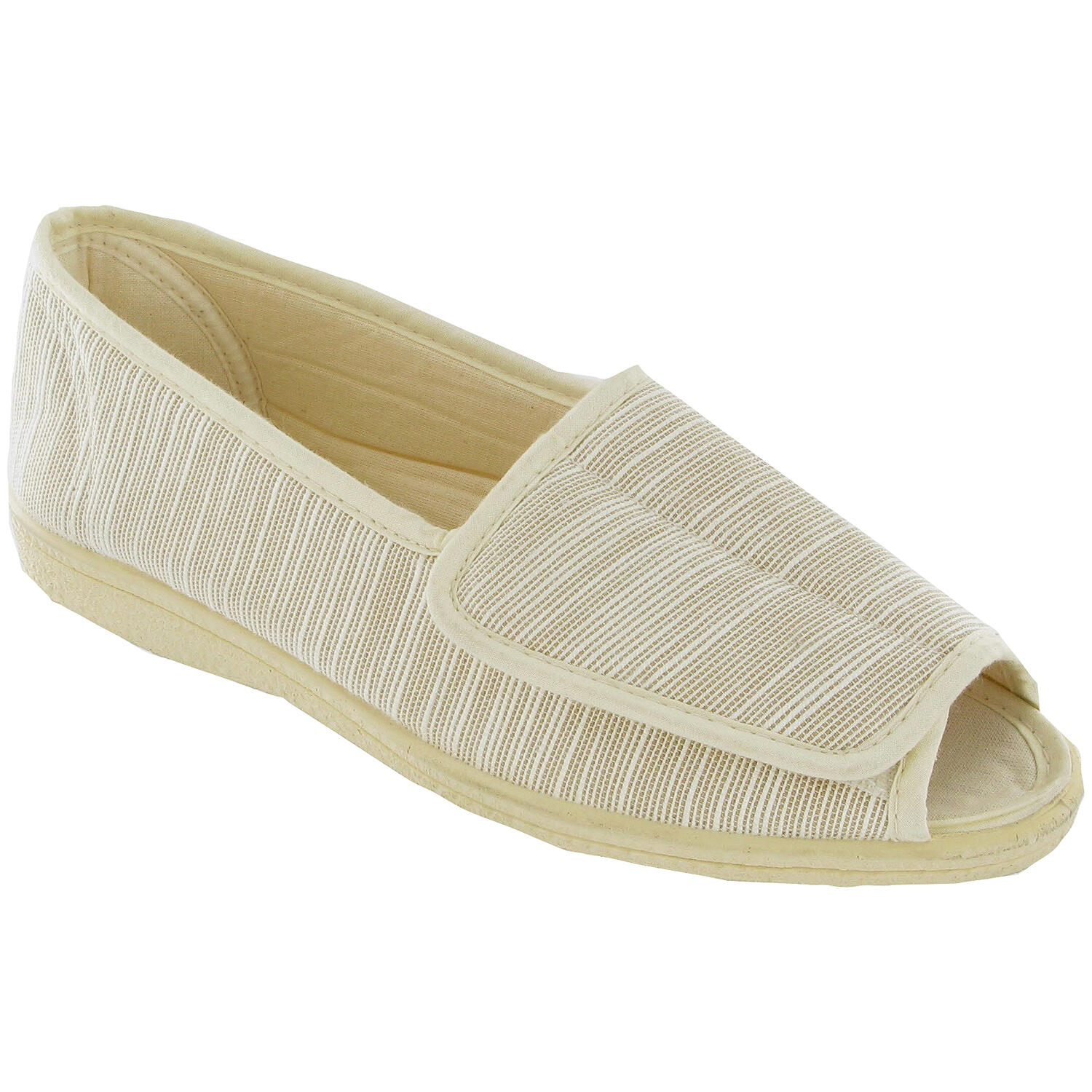 MIRAK Quimper Canvas Sandal / Womens Sandals (BEIGE)