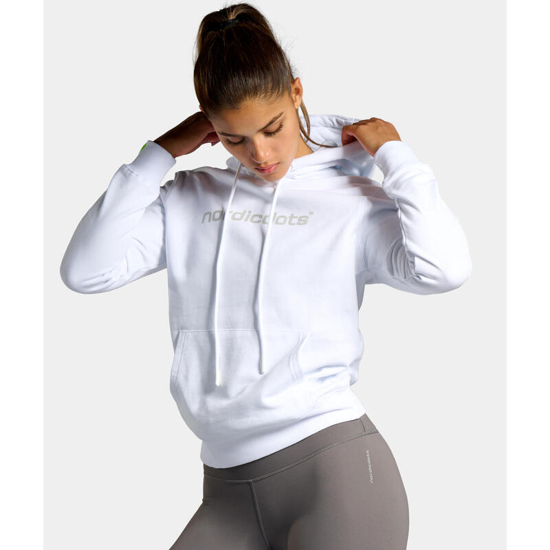 Sweat à capuche Off Court - Blanc