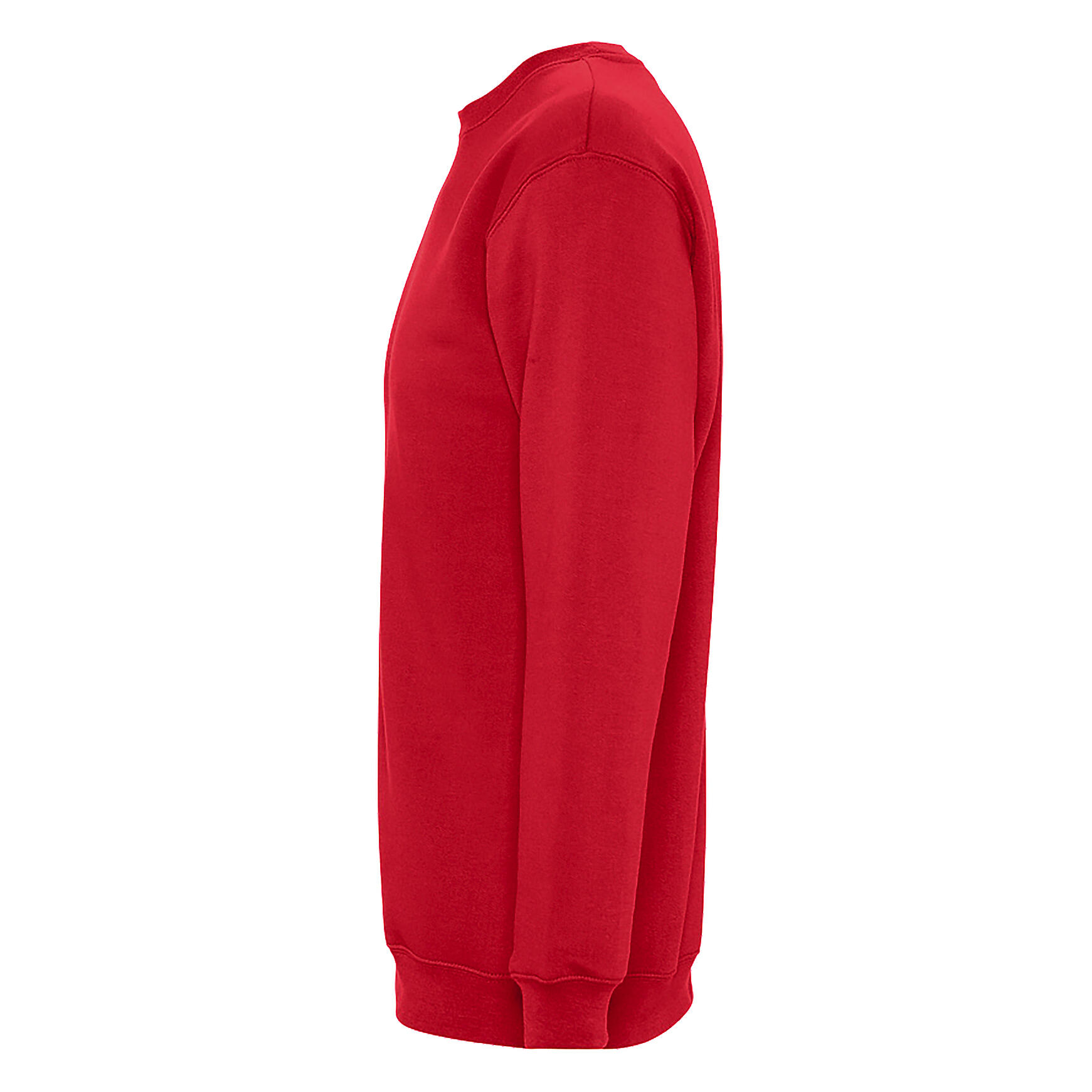 Mens Supreme Plain Cotton Rich Sweatshirt (Red) 3/4