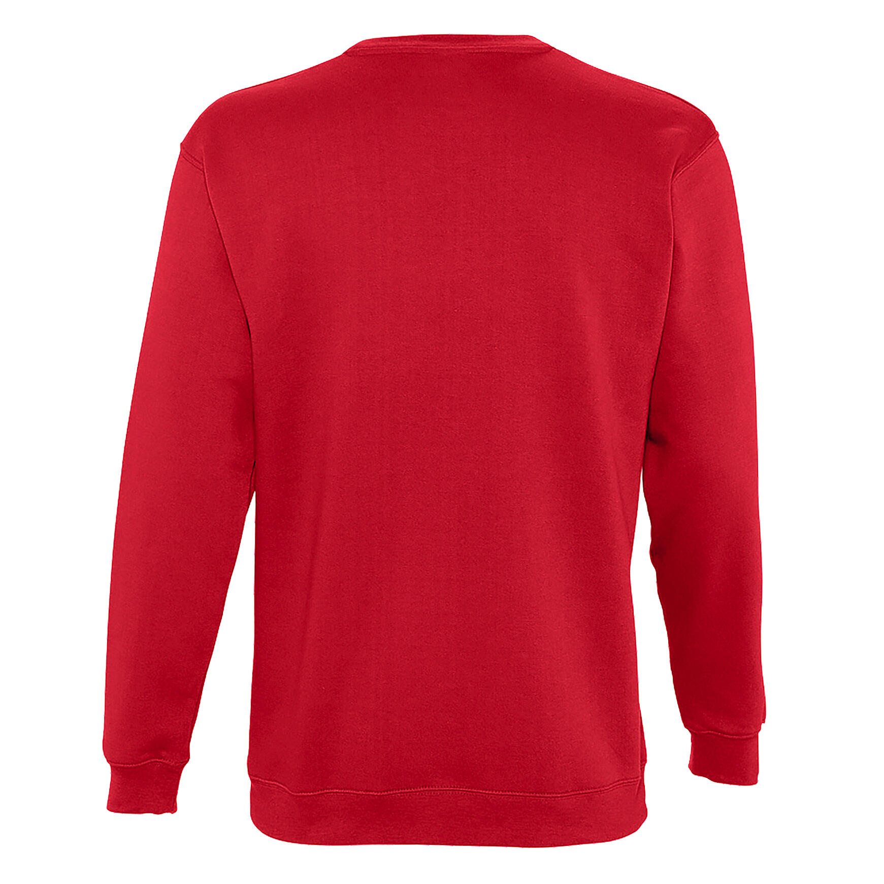 Mens Supreme Plain Cotton Rich Sweatshirt (Red) 2/4
