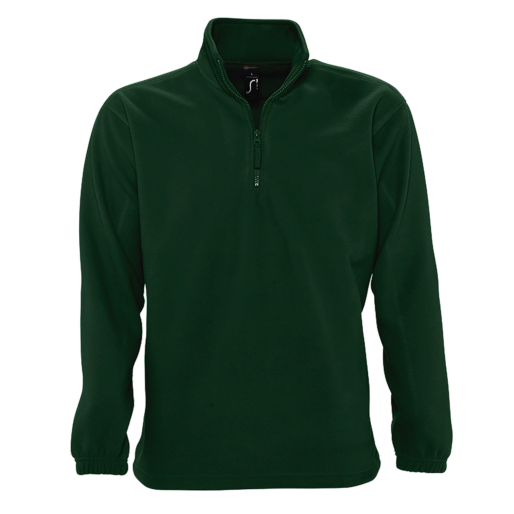 SOL'S Ness Unisex Zip Neck AntiPill Fleece Top (Forest Green)