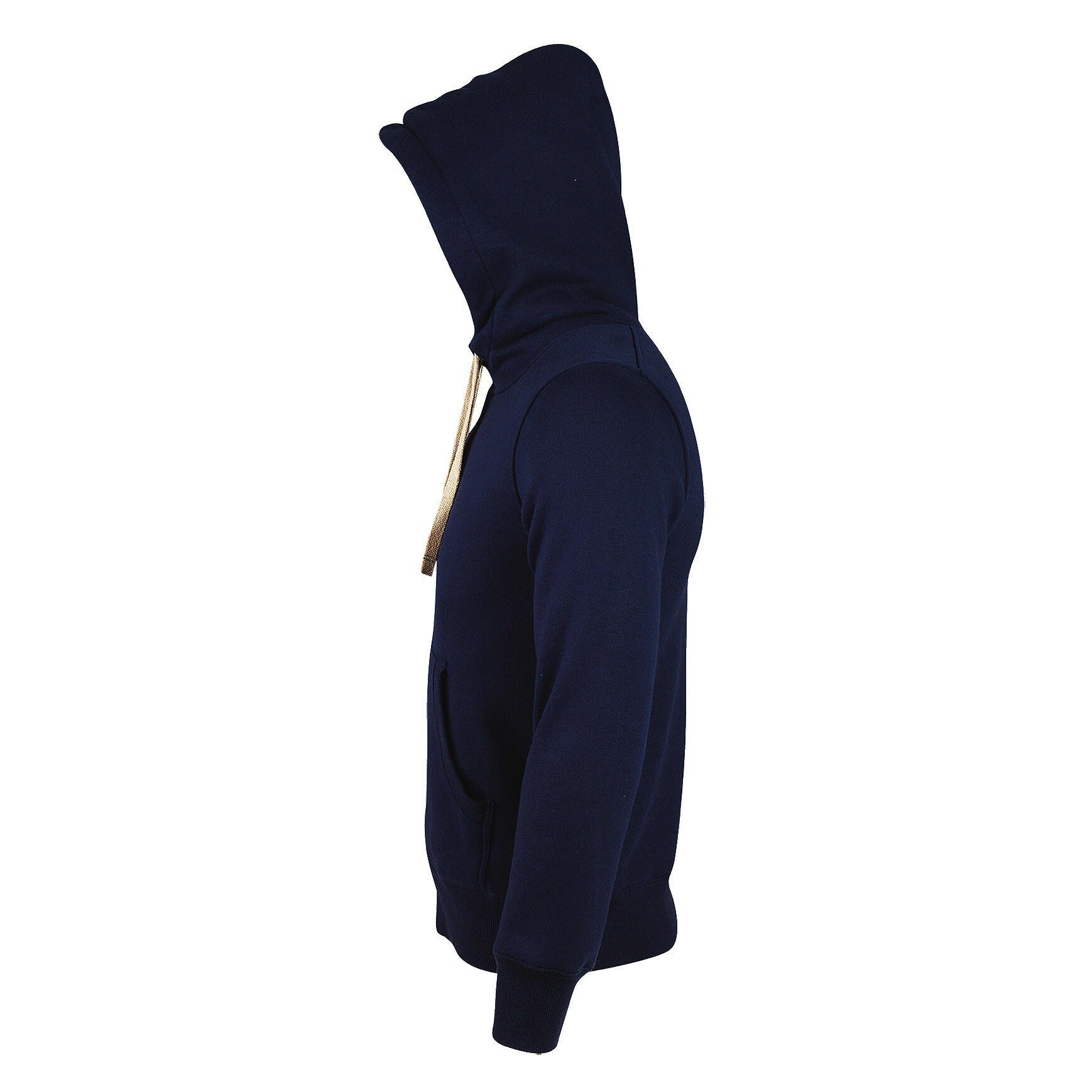 Sherpa Unisex ZipUp Hooded Sweatshirt / Hoodie (Black) 3/5