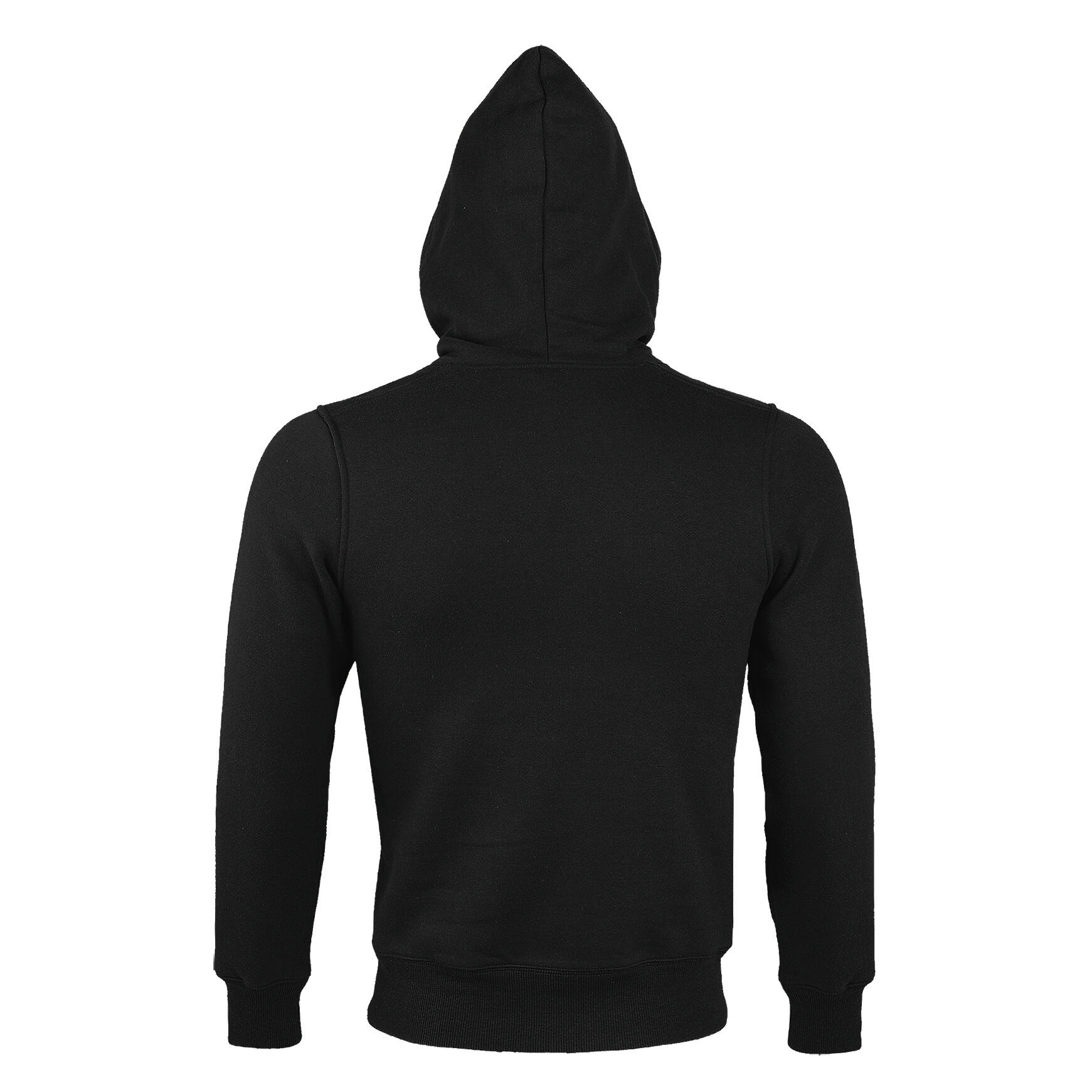 Sherpa Unisex ZipUp Hooded Sweatshirt / Hoodie (Black) 2/5