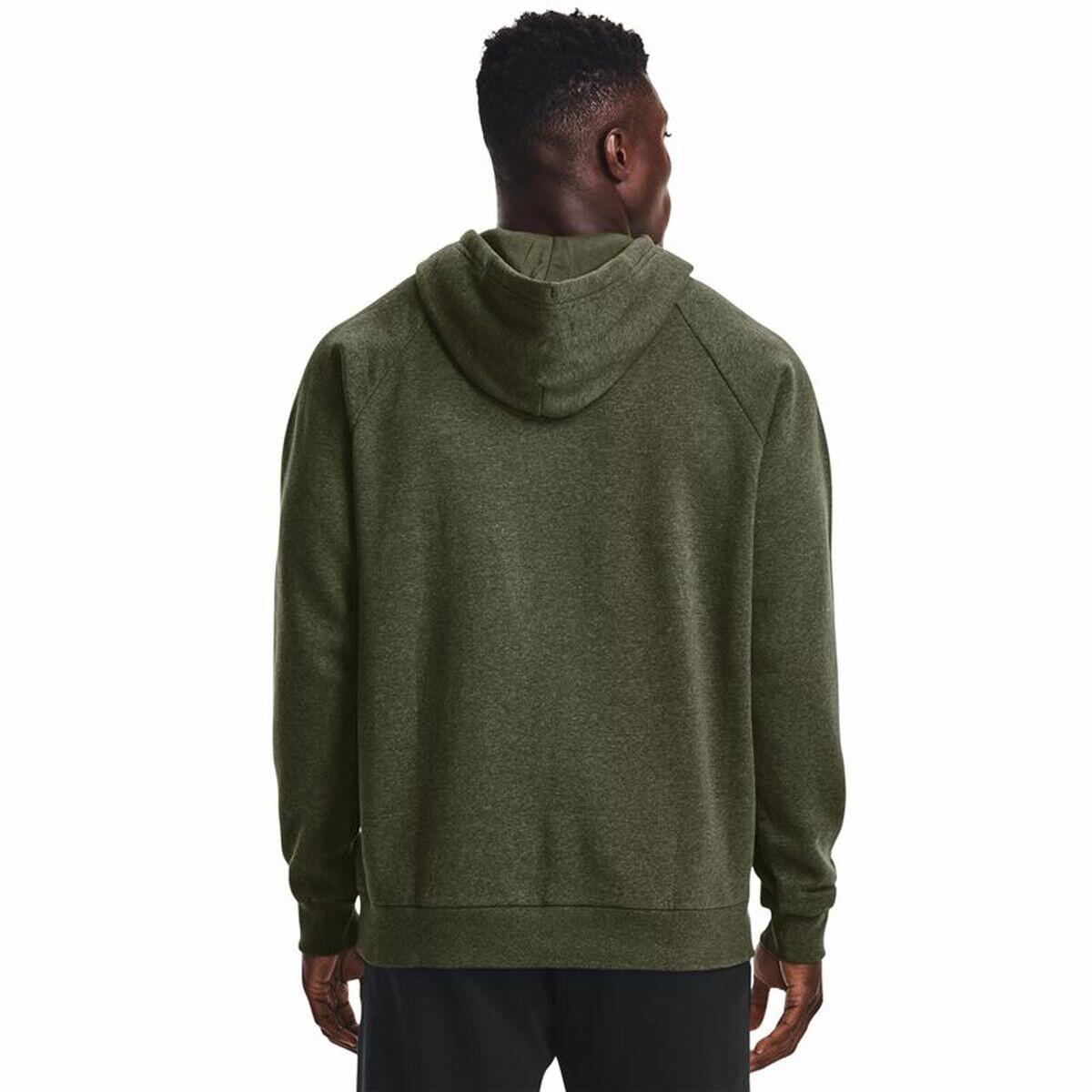Herren Sweater mit Kapuze Under Armour Riva Dunkelgrün 3/4