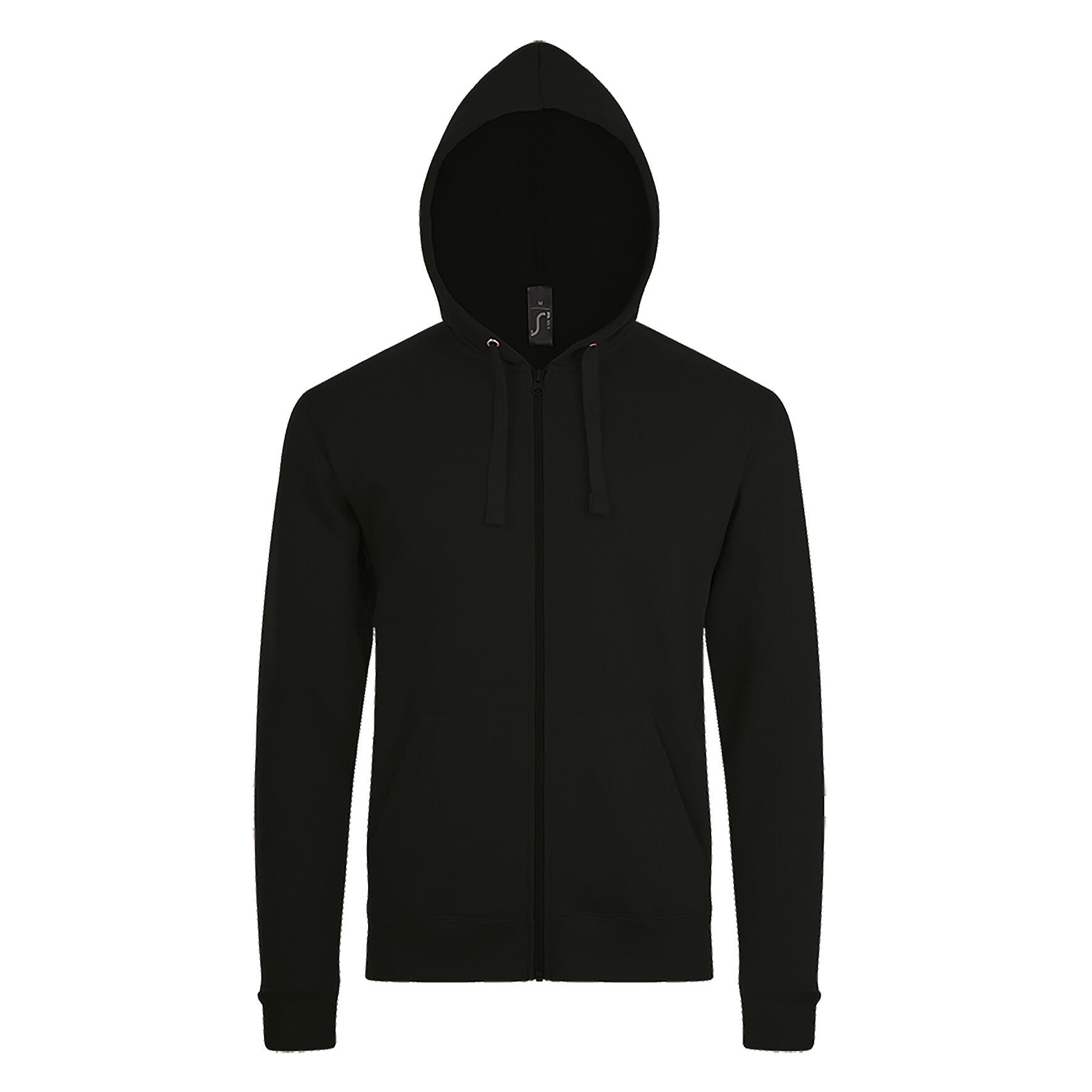 SOL'S Mens Stone Zip Up Plain Hoodie (Black)