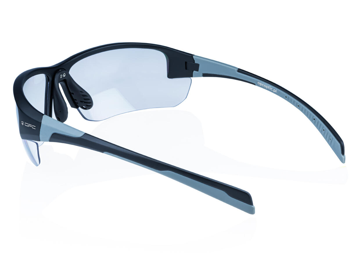 Okulary ochronne unisex OPC San Salvo Matt / Czarno-szarne Clear + Etui 4/7