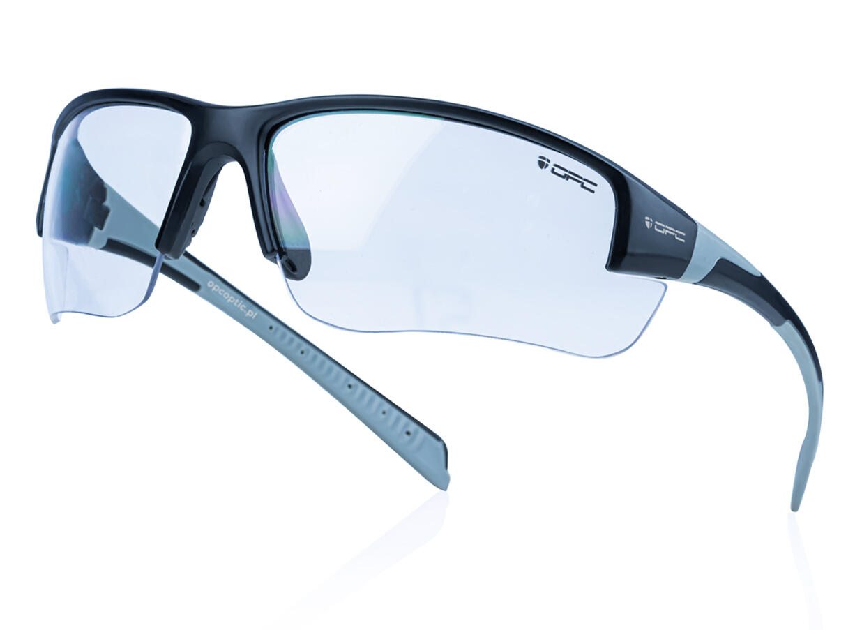 Okulary ochronne unisex OPC San Salvo Matt / Czarno-szarne Clear + Etui 2/7
