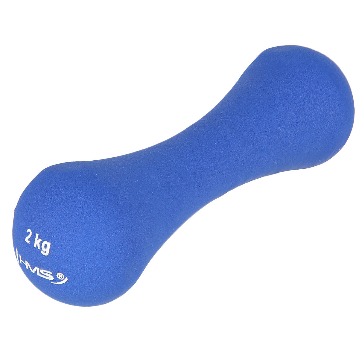 Hms - Haltère Court En Fonte Avec Revêtement Néoprène 17025 Hms - Haltère - Bleu - 2 Kg - Decathlon