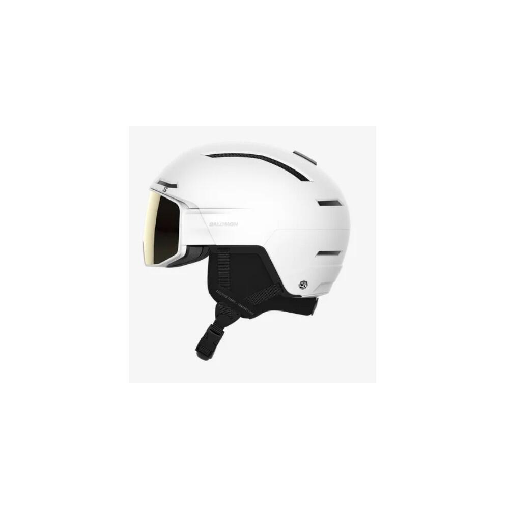 SALOMON Casque de ski DRIVER PRO SIGMA - WHITE/SOL 4/4