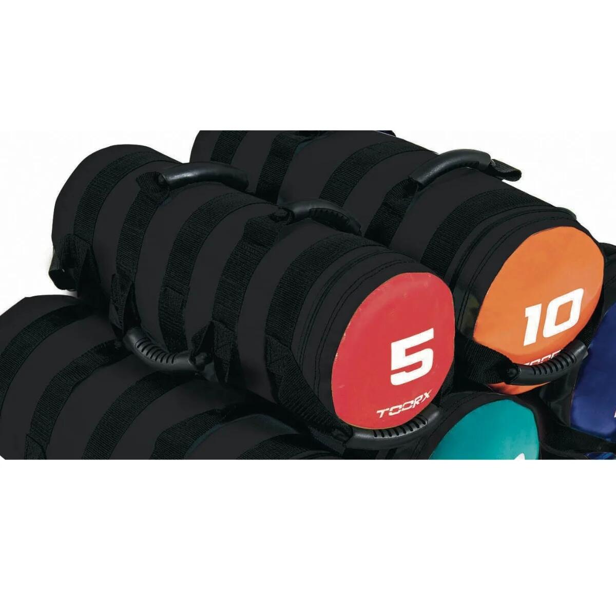 Power bag avec 6 poignées - sac de fitness - rouge/noir 5 kg 2/2