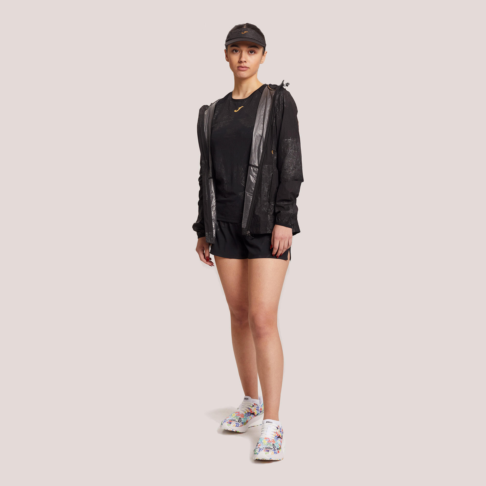 Chubasquero Running Mujer Joma R-Night Negro 4/5